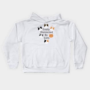 Easily distracted by cats Kids Hoodie